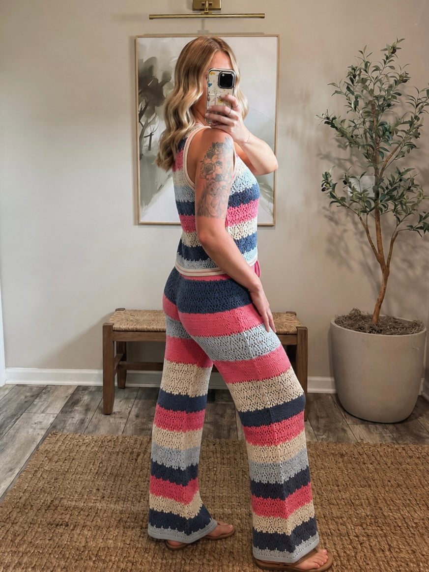 Sunset Stroll Crochet Two Piece Set
