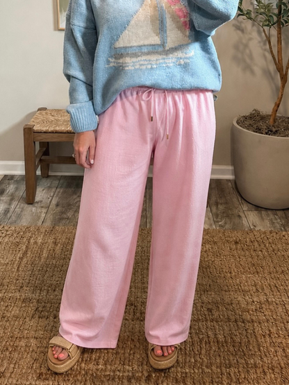Pink Sands Linen Pants