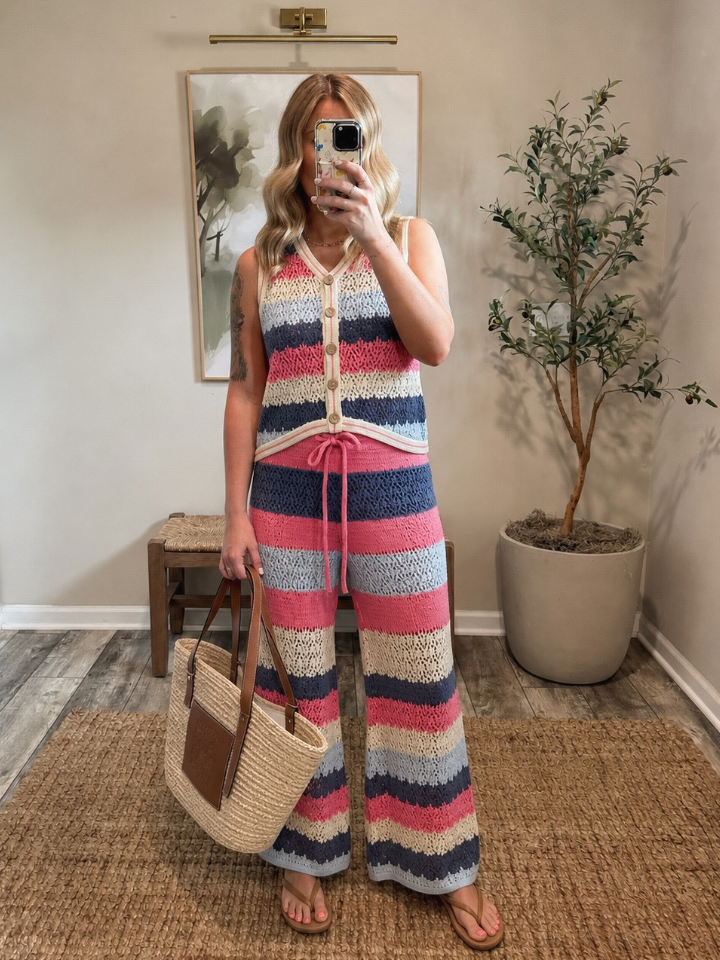 Sunset Stroll Crochet Two Piece Set
