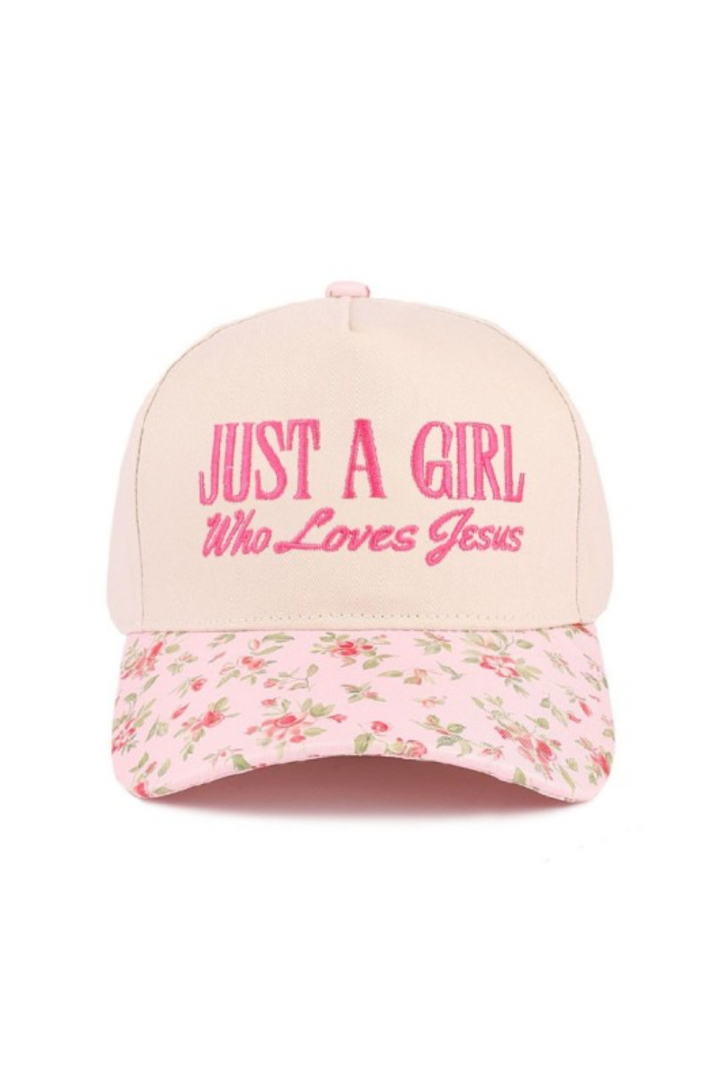 Just A Girl Who Loves Jesus Hat - Floral