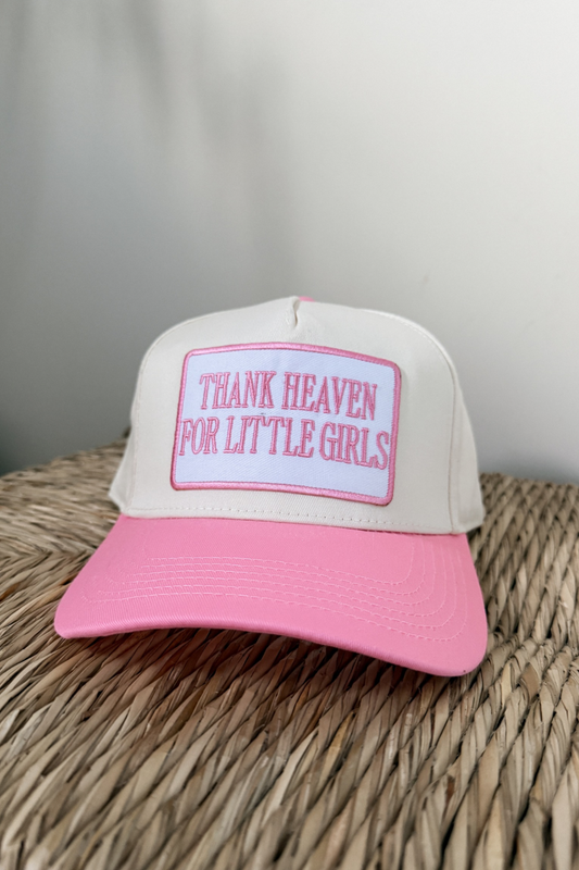 Thank Heaven For Little Girls Hat - Pink